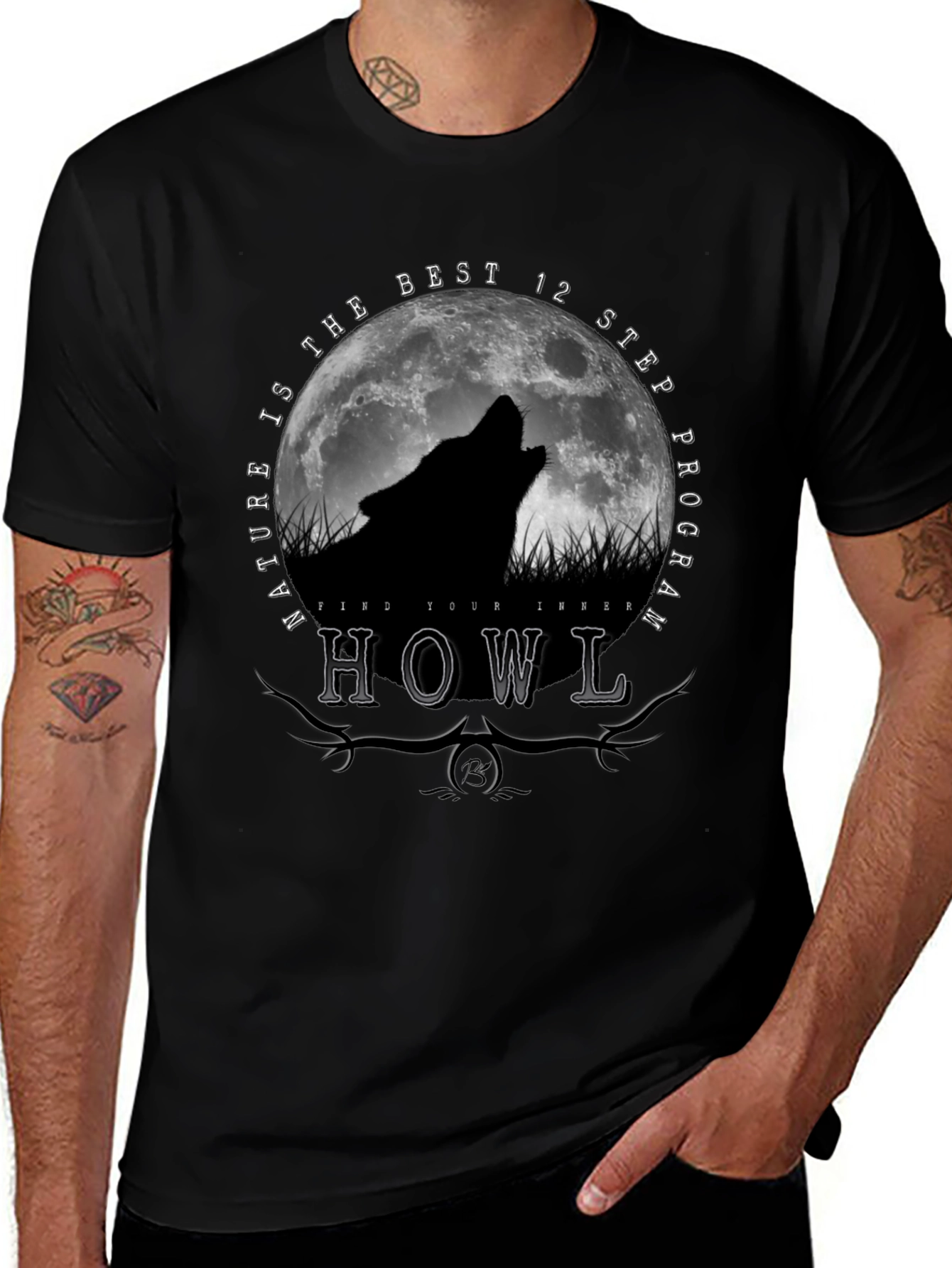 Nature Howl Wolf T-Shirt
