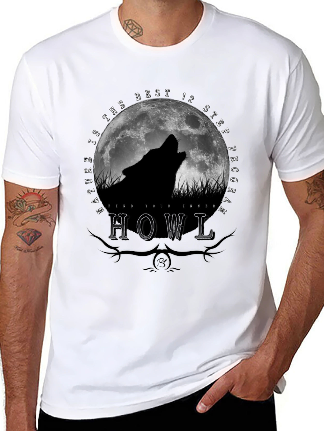 Nature Howl Wolf T-Shirt