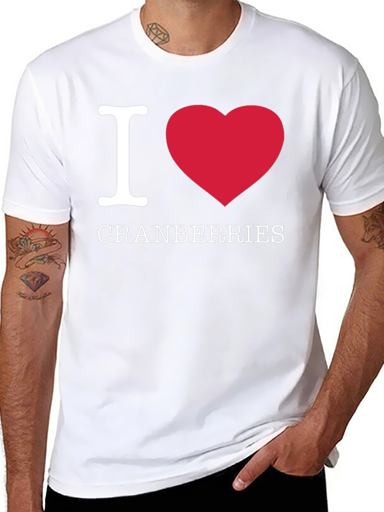 I Love Cranberries T-Shirt - Funny Fruit Lover Tee