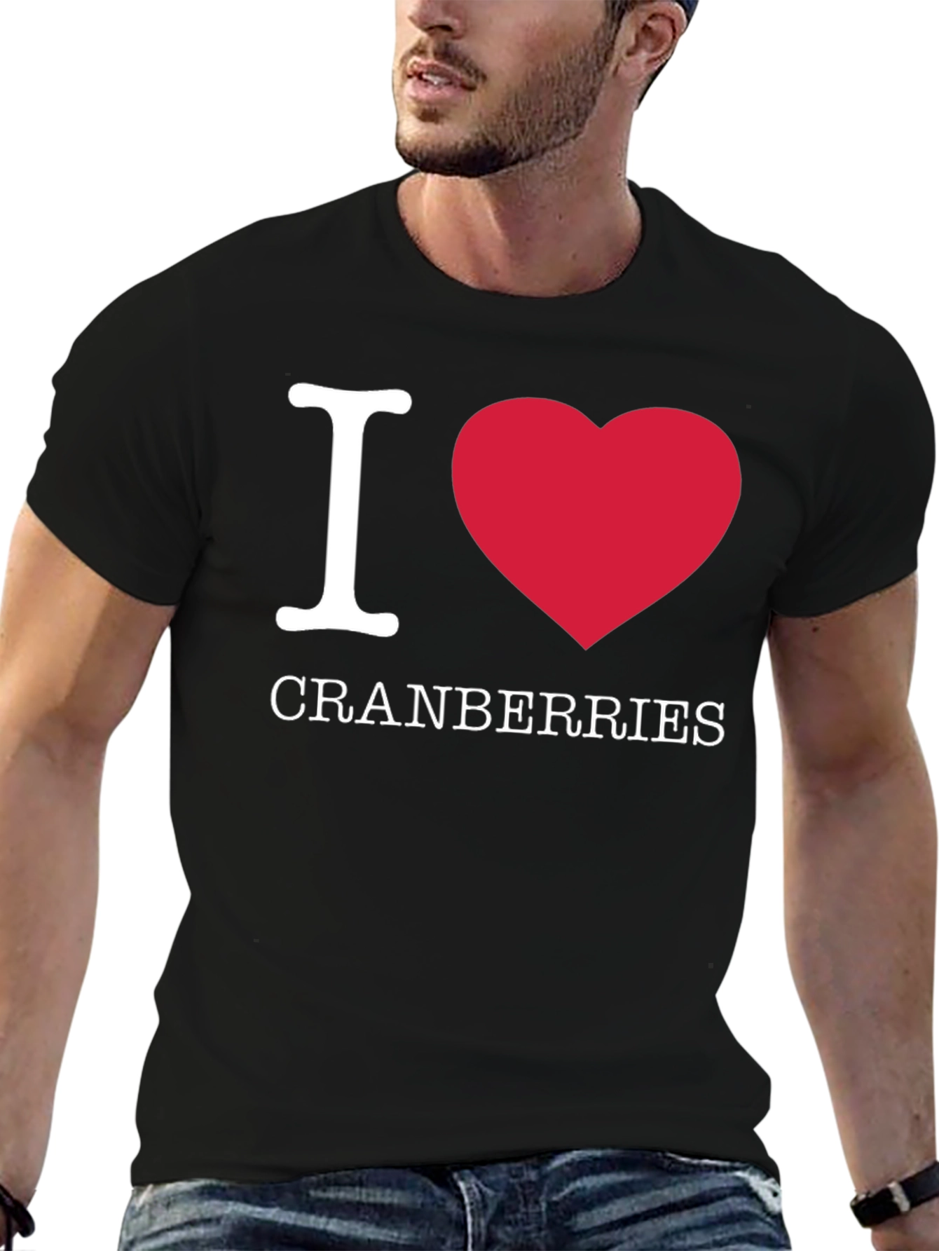 I Love Cranberries T-Shirt - Funny Fruit Lover Tee