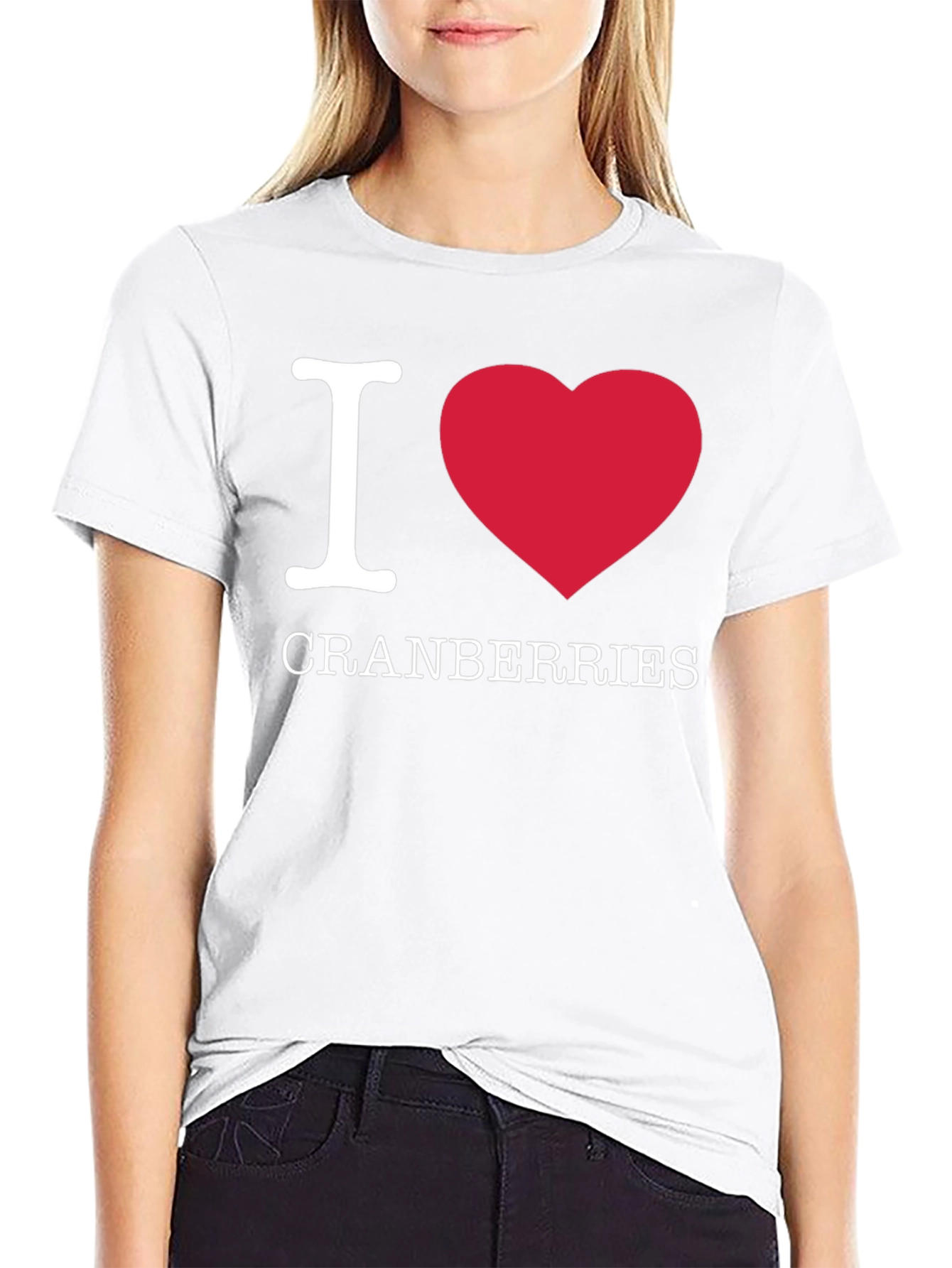 I Love Cranberries T-Shirt - Funny Fruit Lover Tee