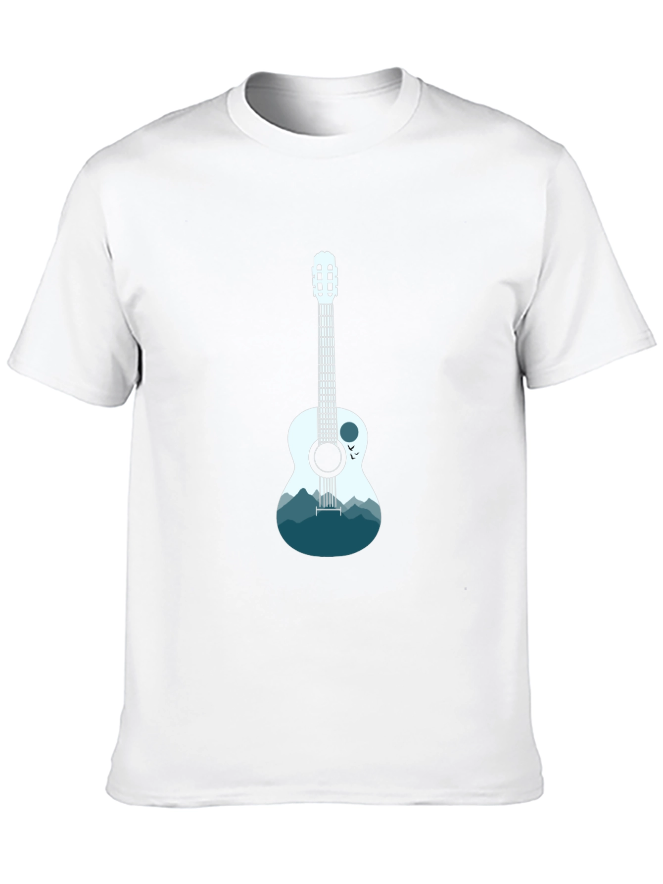 Guitar Mountain Graphic T-Shirt - Cool Music Tee