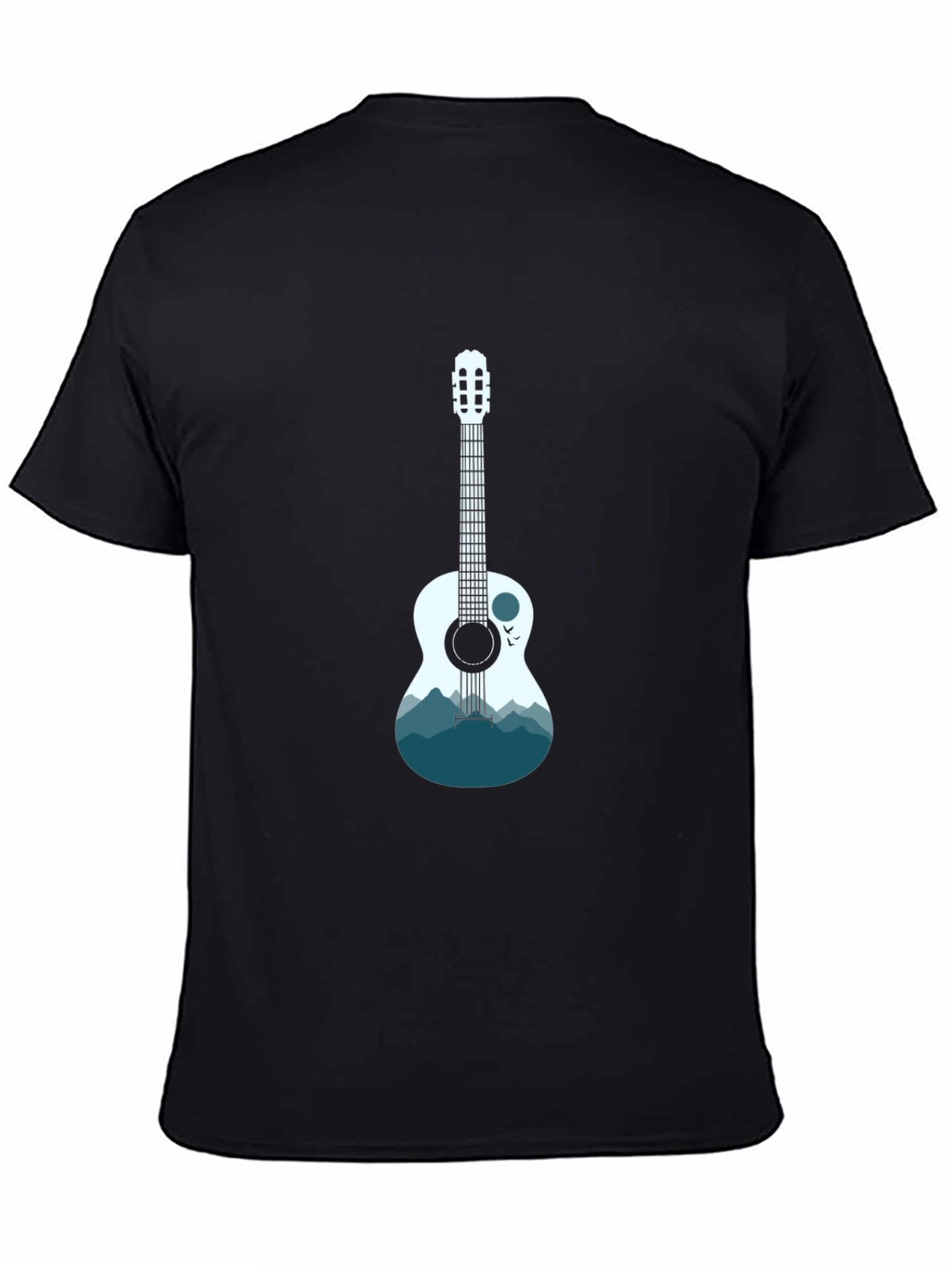 Guitar Mountain Graphic T-Shirt - Cool Music Tee