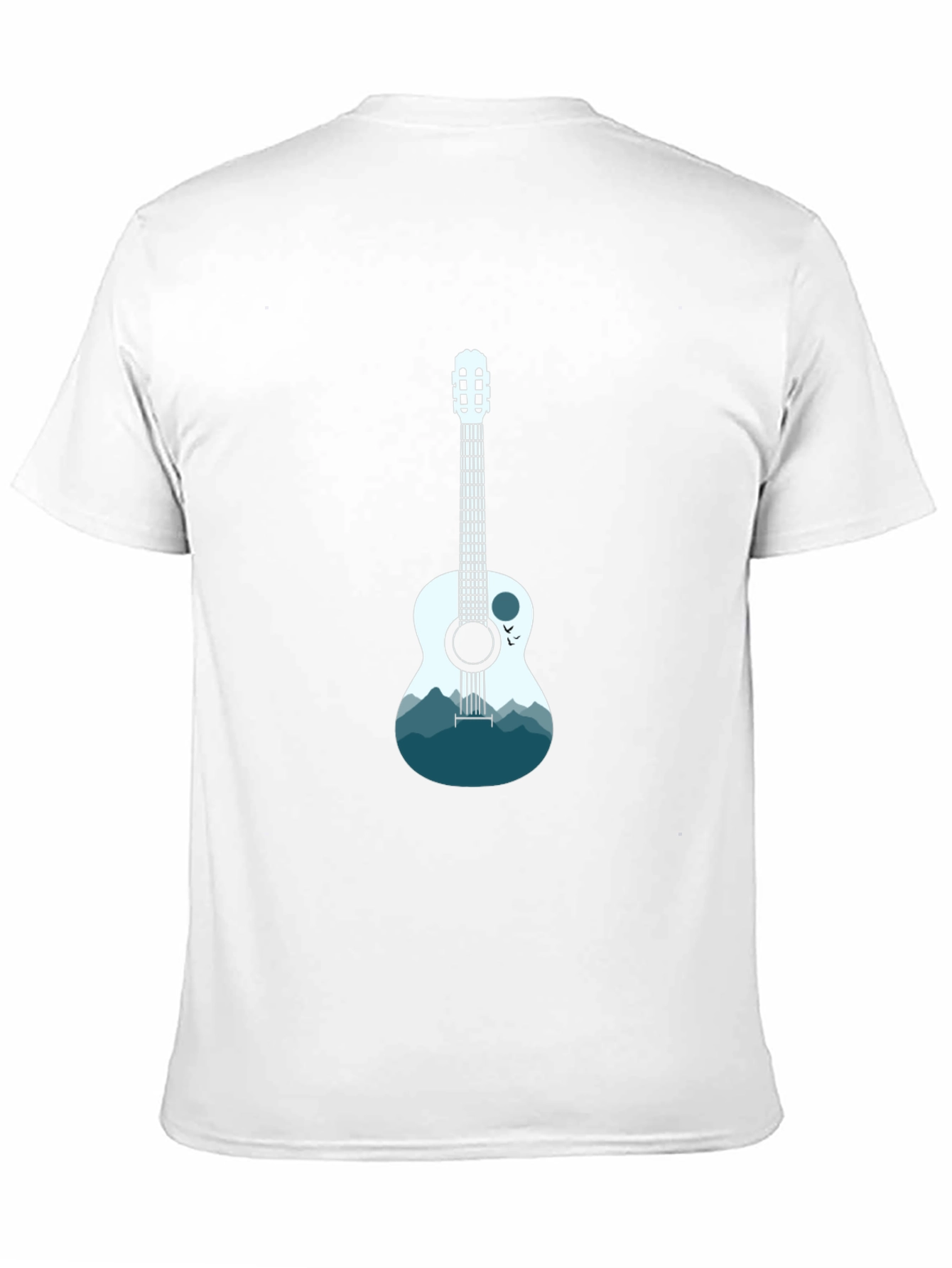 Guitar Mountain Graphic T-Shirt - Cool Music Tee