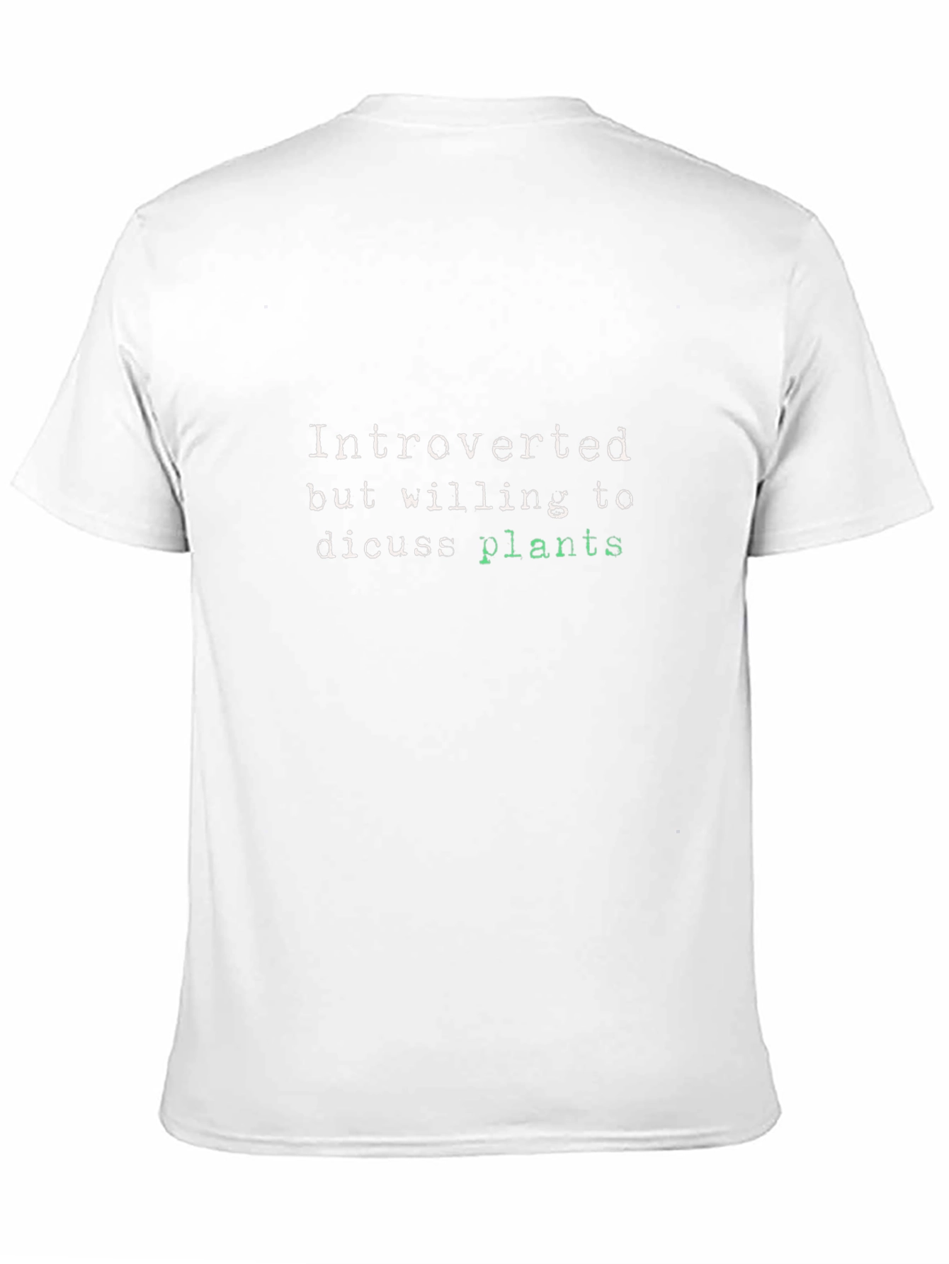 Introverted Plant Lover T-Shirt - Black Cotton Tee