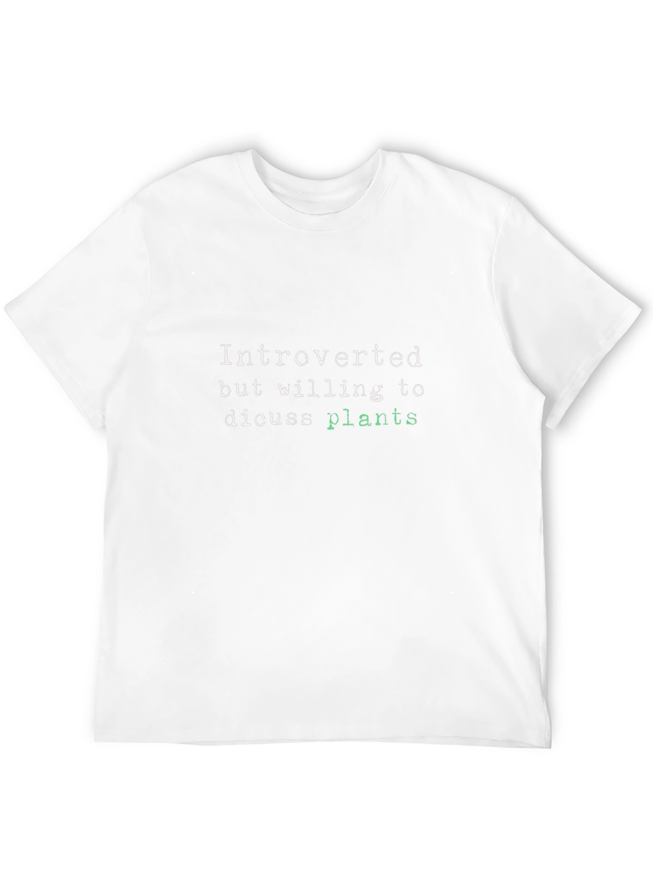 Introverted Plant Lover T-Shirt - Black Cotton Tee
