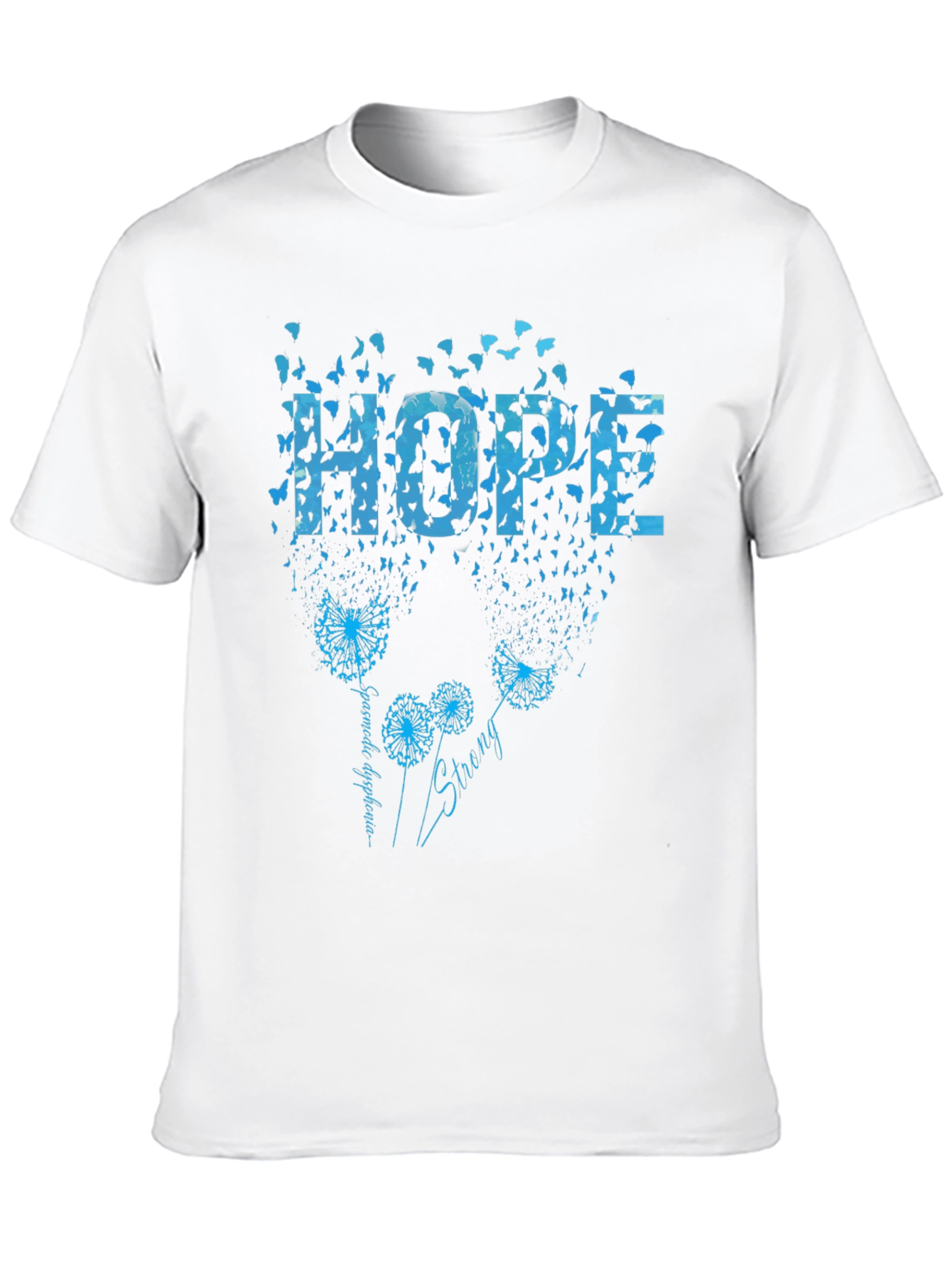 Hope Dandelion Butterfly Black T-Shirt