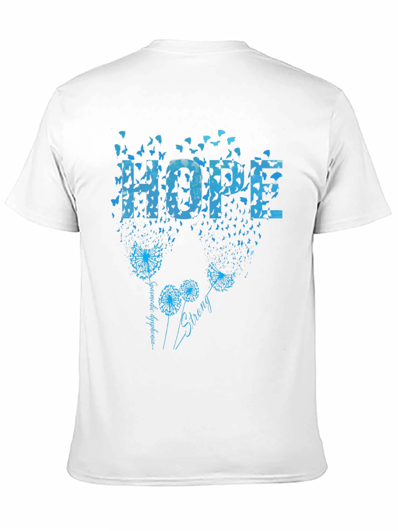 Hope Dandelion Butterfly Black T-Shirt
