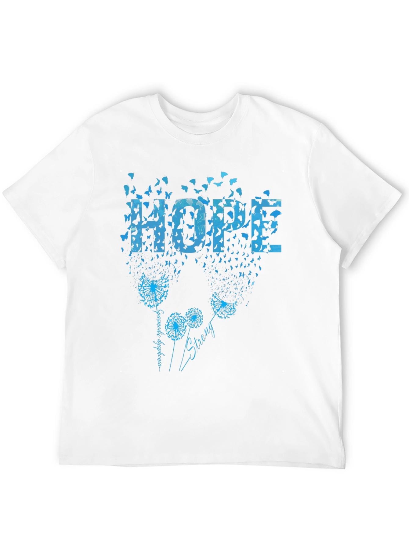 Hope Dandelion Butterfly Black T-Shirt