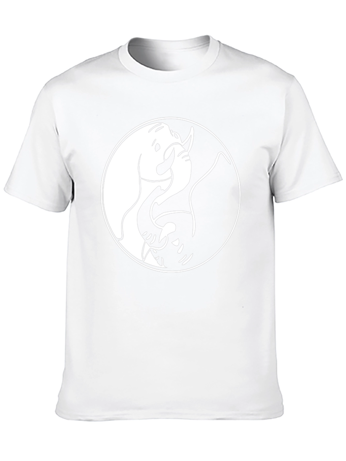 Yin Yang Elephant Black T-Shirt