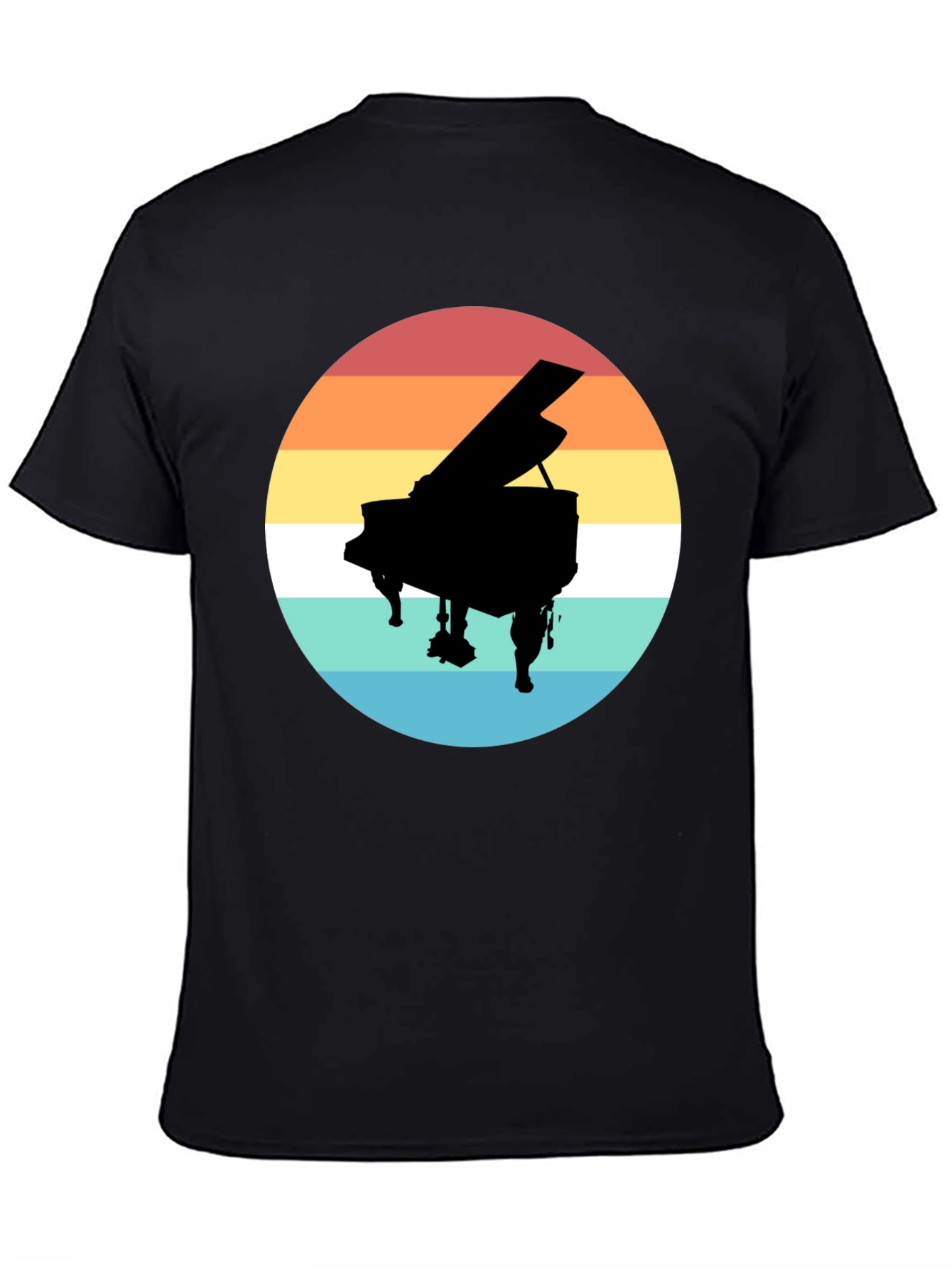 Retro Piano Sunset T-Shirt