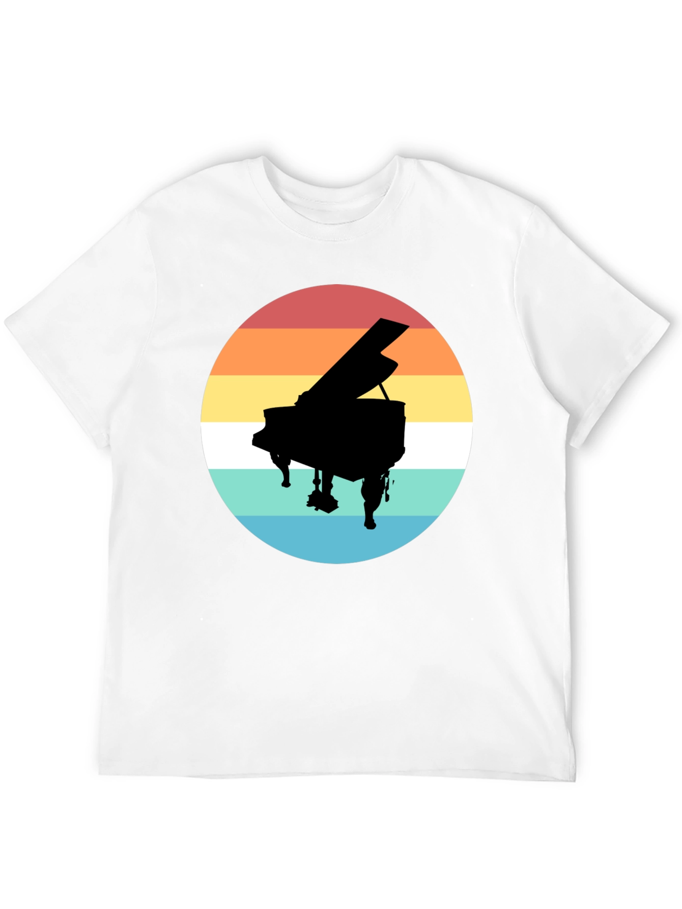 Retro Piano Sunset T-Shirt