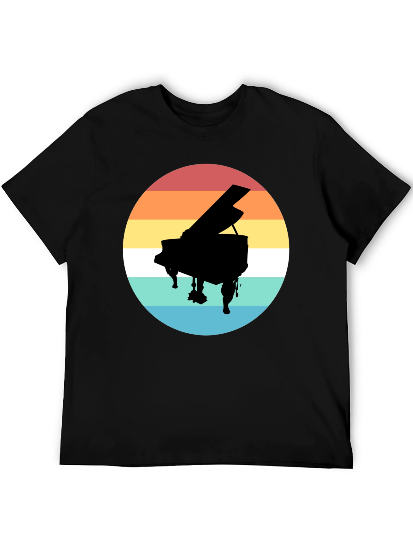 Retro Piano Sunset T-Shirt