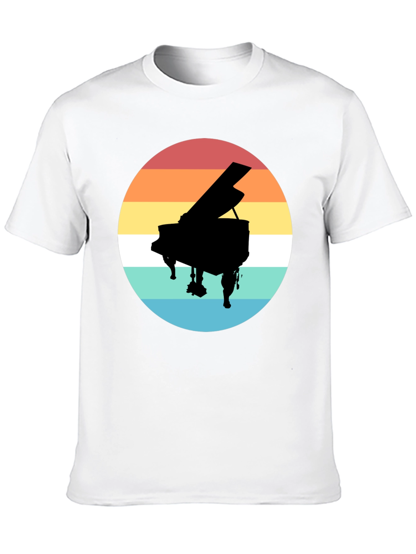 Retro Piano Sunset T-Shirt