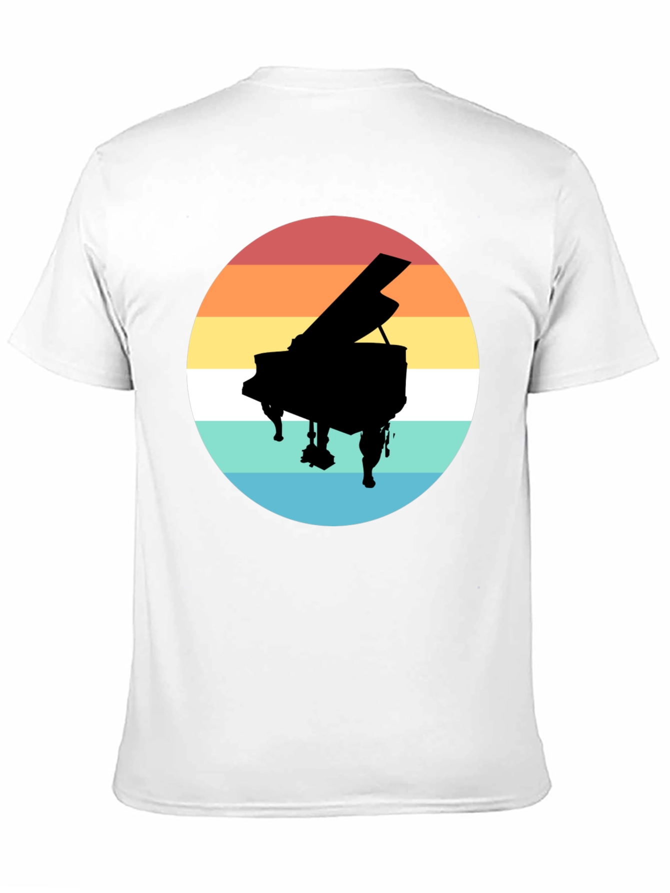 Retro Piano Sunset T-Shirt