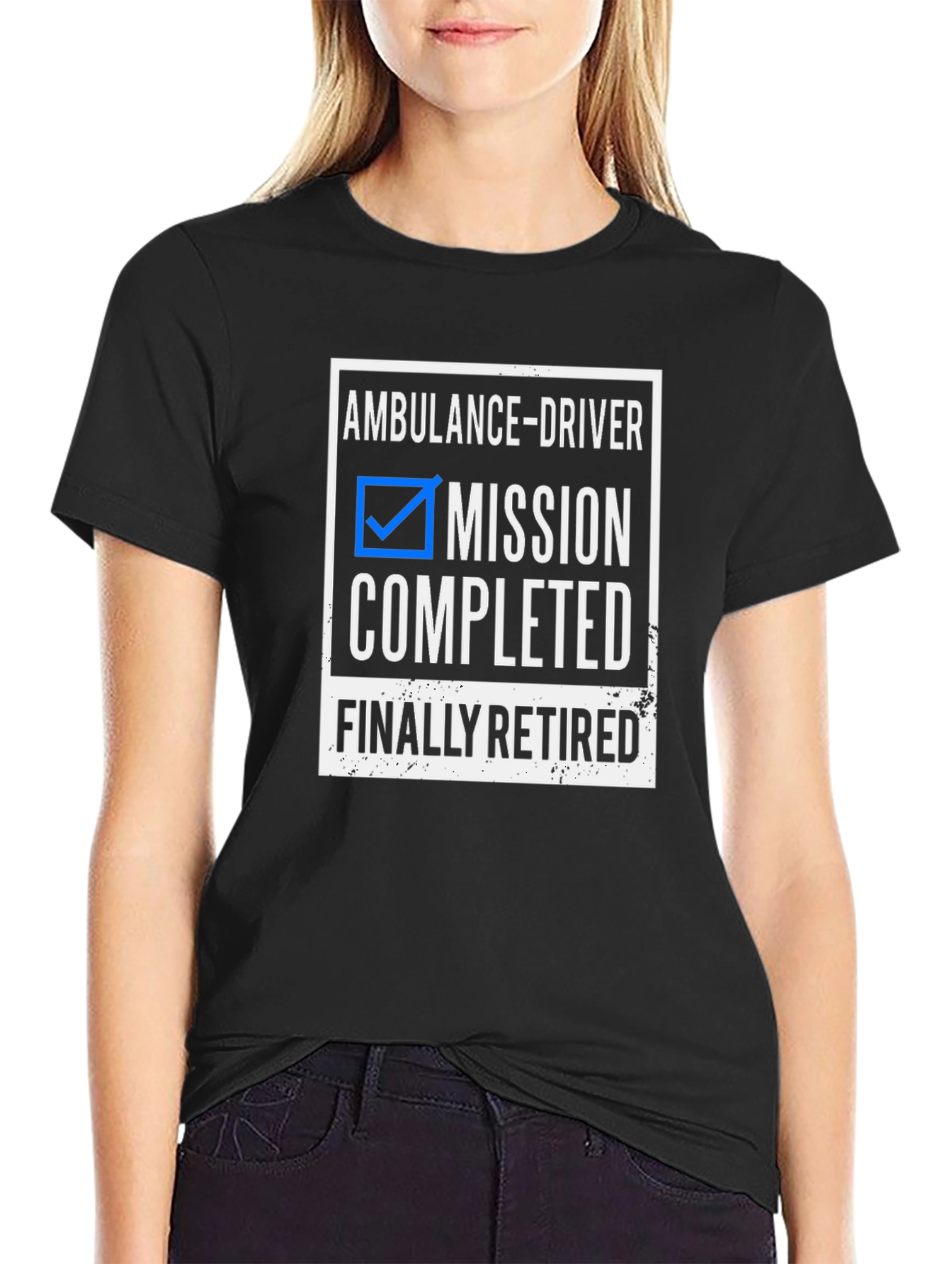 Ambulance Driver Retirement T-Shirt - Mission Completed