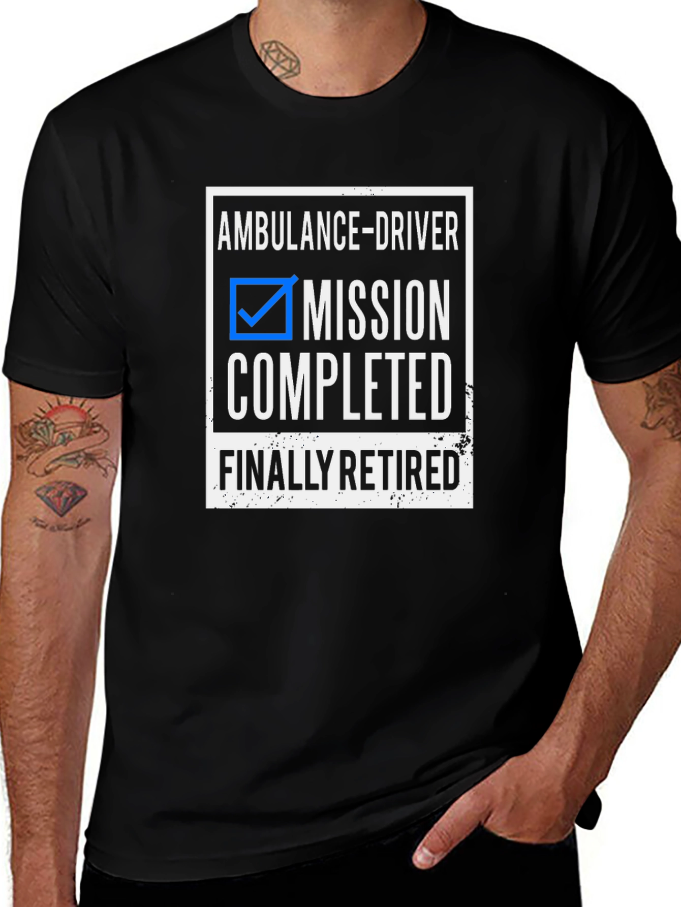 Ambulance Driver Retirement T-Shirt - Mission Completed