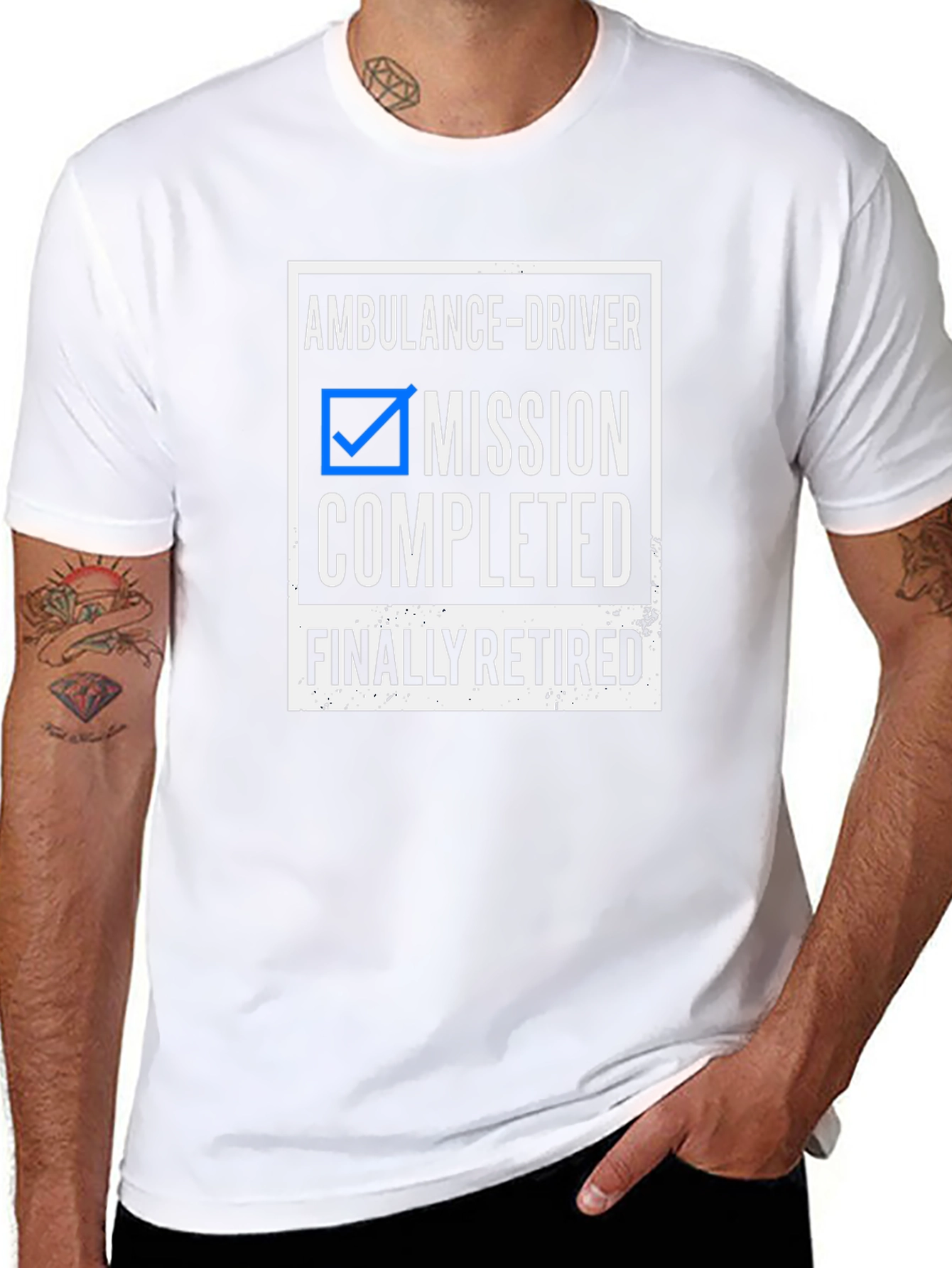 Ambulance Driver Retirement T-Shirt - Mission Completed
