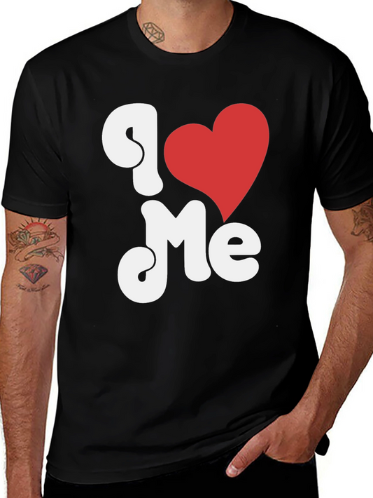 I Heart Me Black Graphic Tee