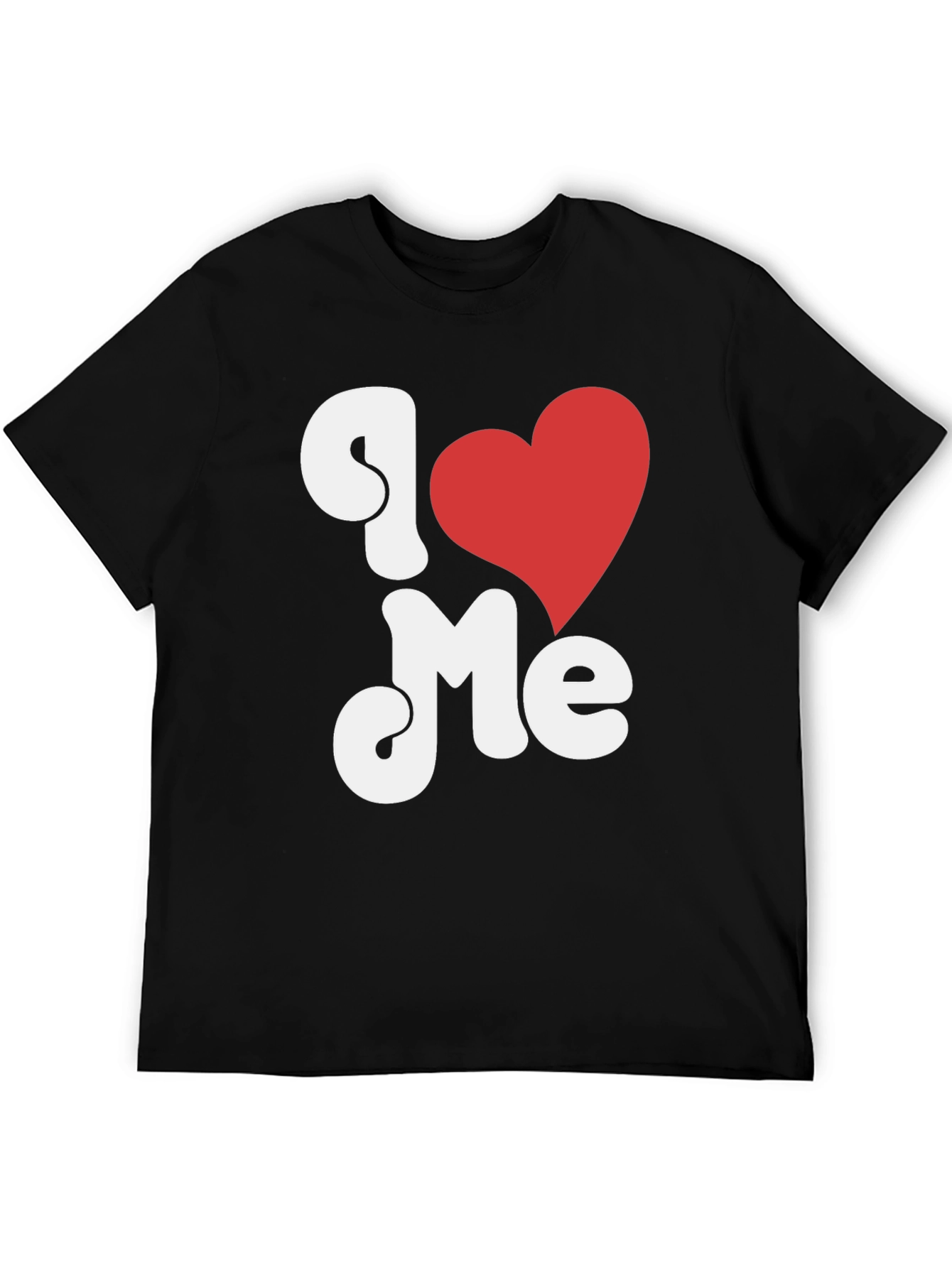 I Heart Me Black Graphic Tee