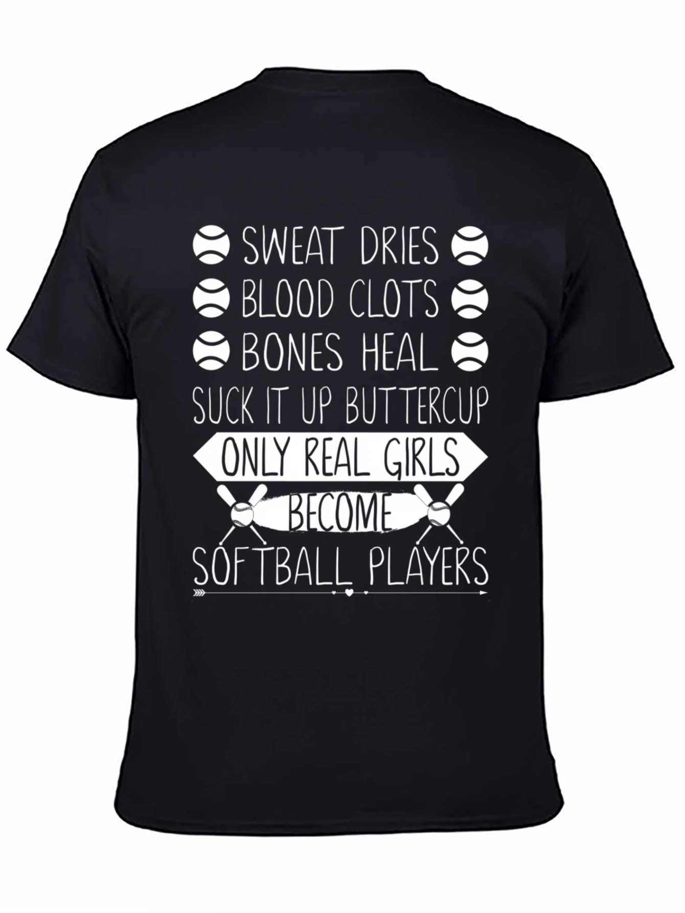 Softball Player Graphic Tee