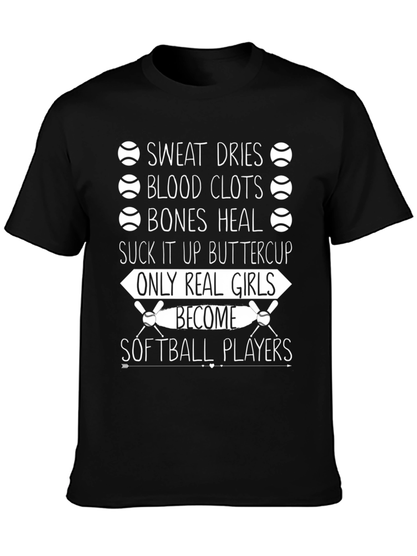 Softball Player Graphic Tee