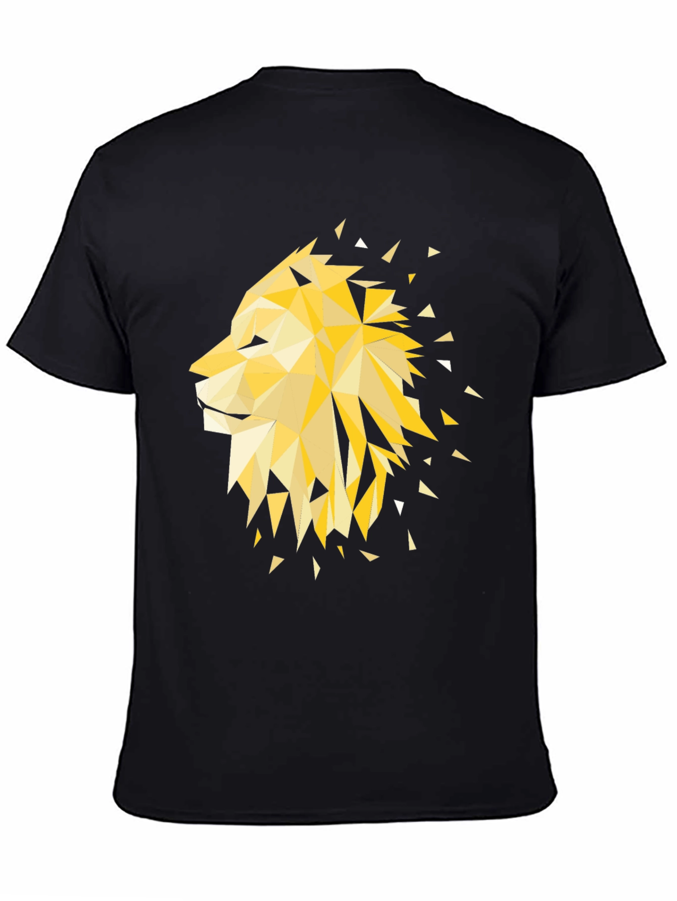 Geometric Lion Graphic Tee - Modern Style