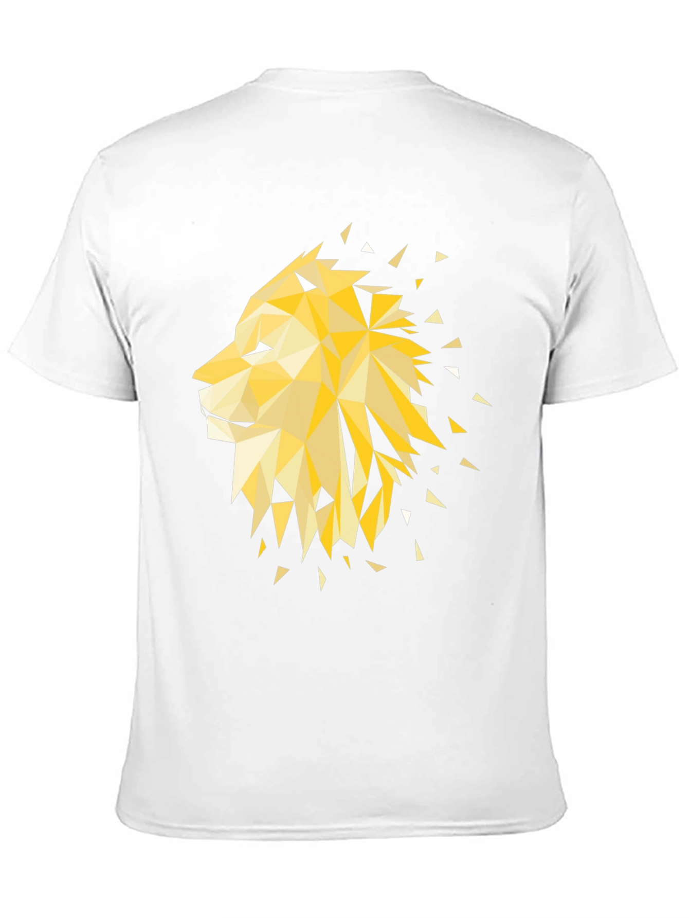Geometric Lion Graphic Tee - Modern Style