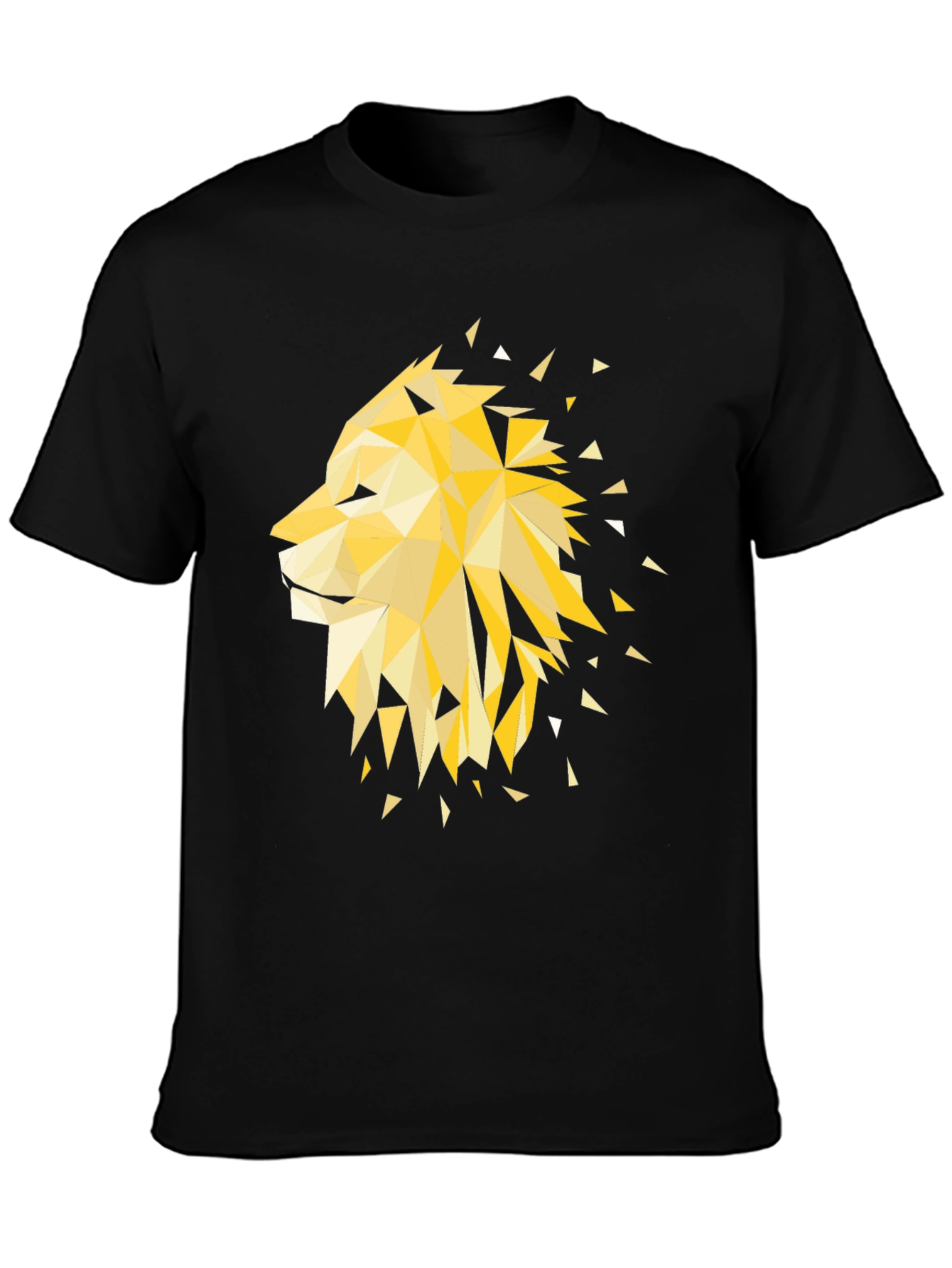 Geometric Lion Graphic Tee - Modern Style