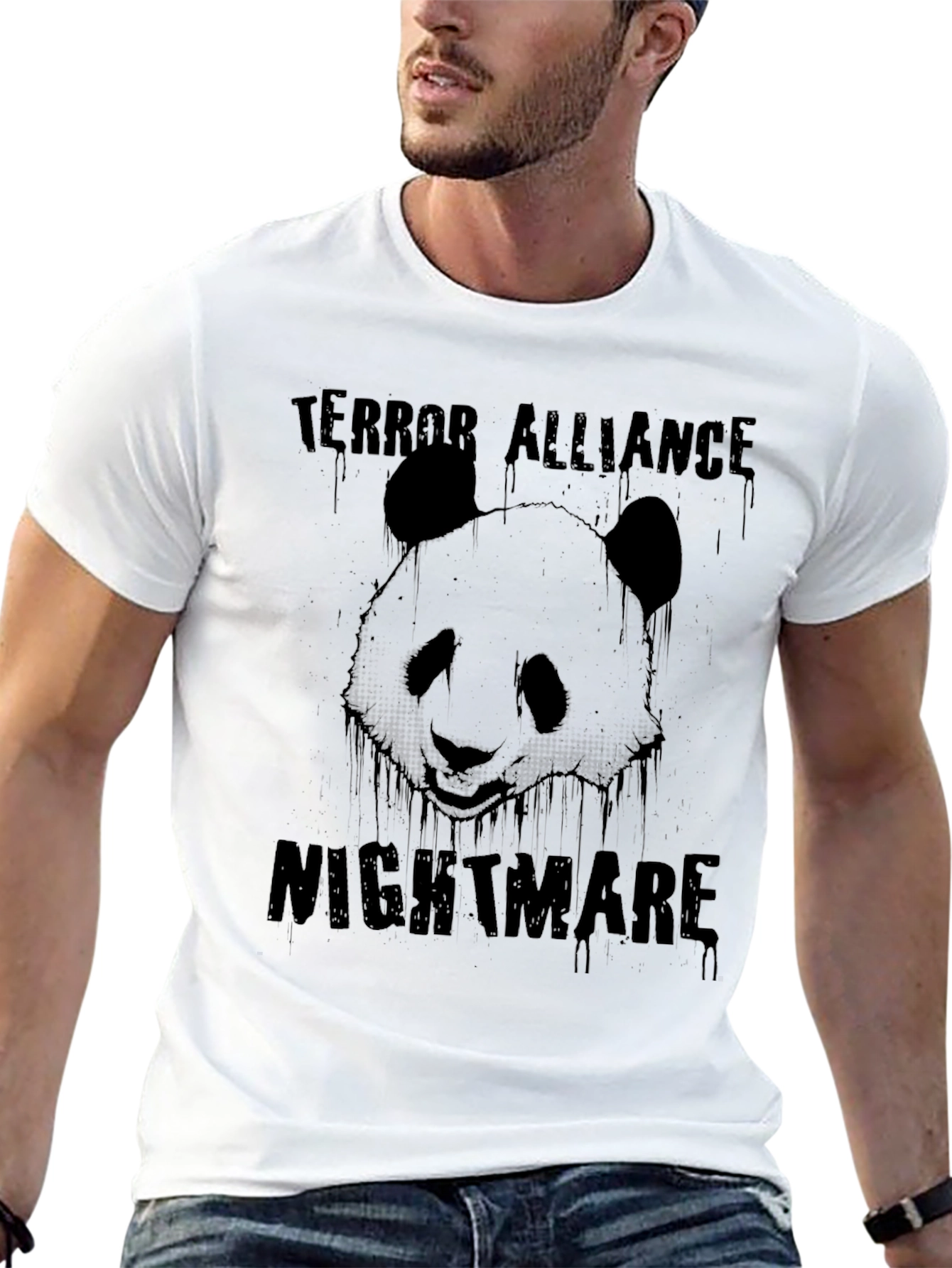 Terror Alliance Nightmare Panda Graphic T-Shirt