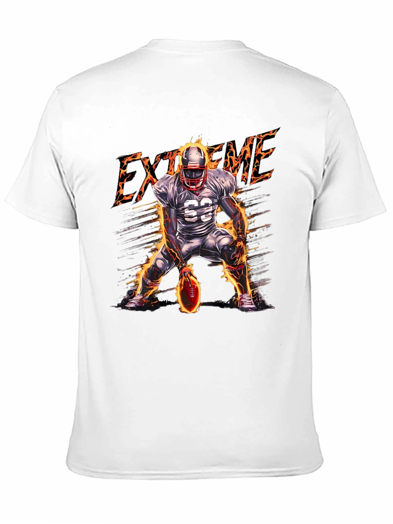 Xtreme Football Player Black T-Shirt