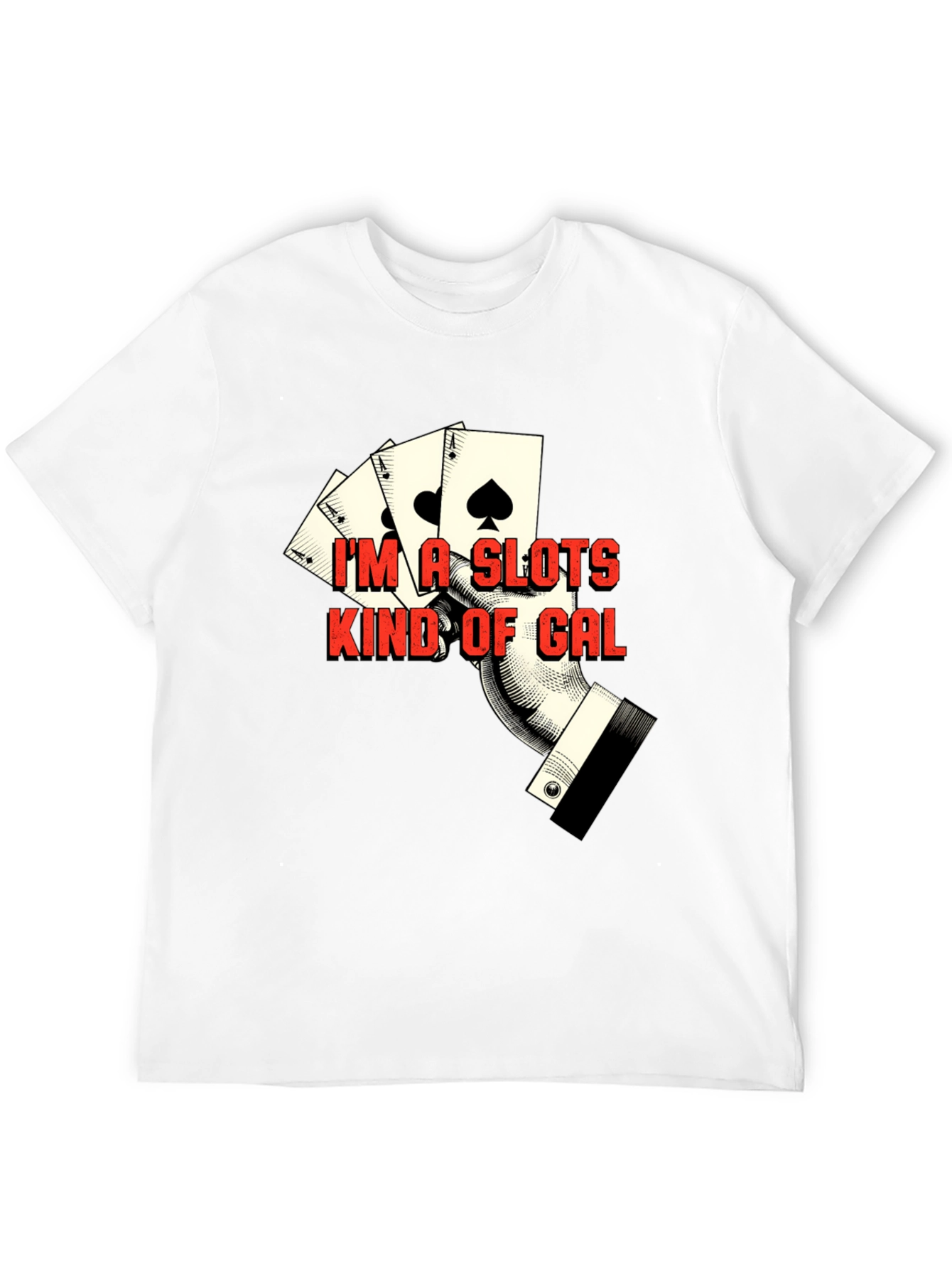 Slots Kind of Gal Black T-Shirt Casino Gambling Tee