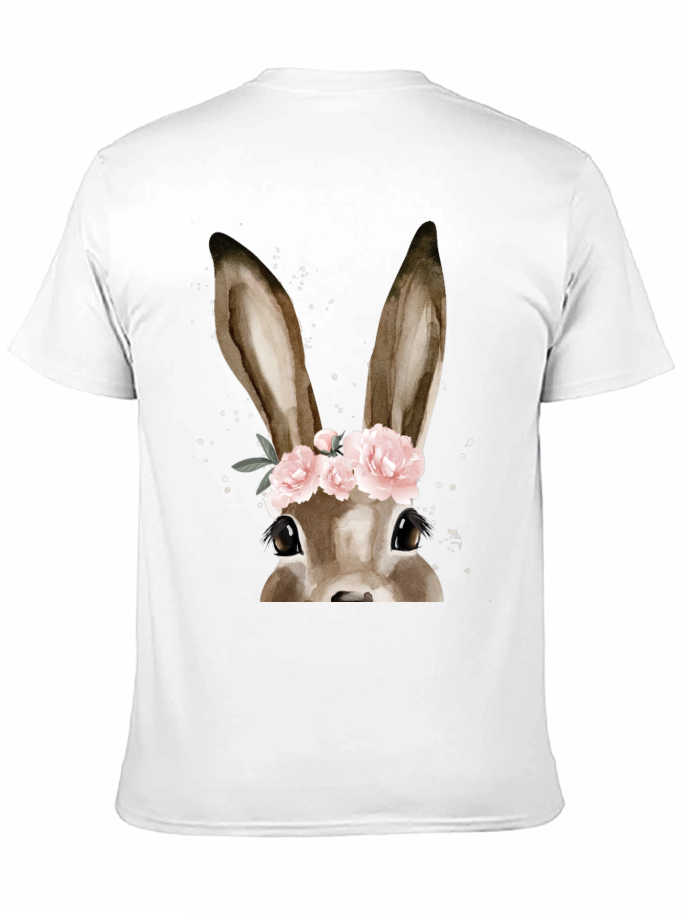 Floral Crown Bunny T-Shirt - Easter Ready