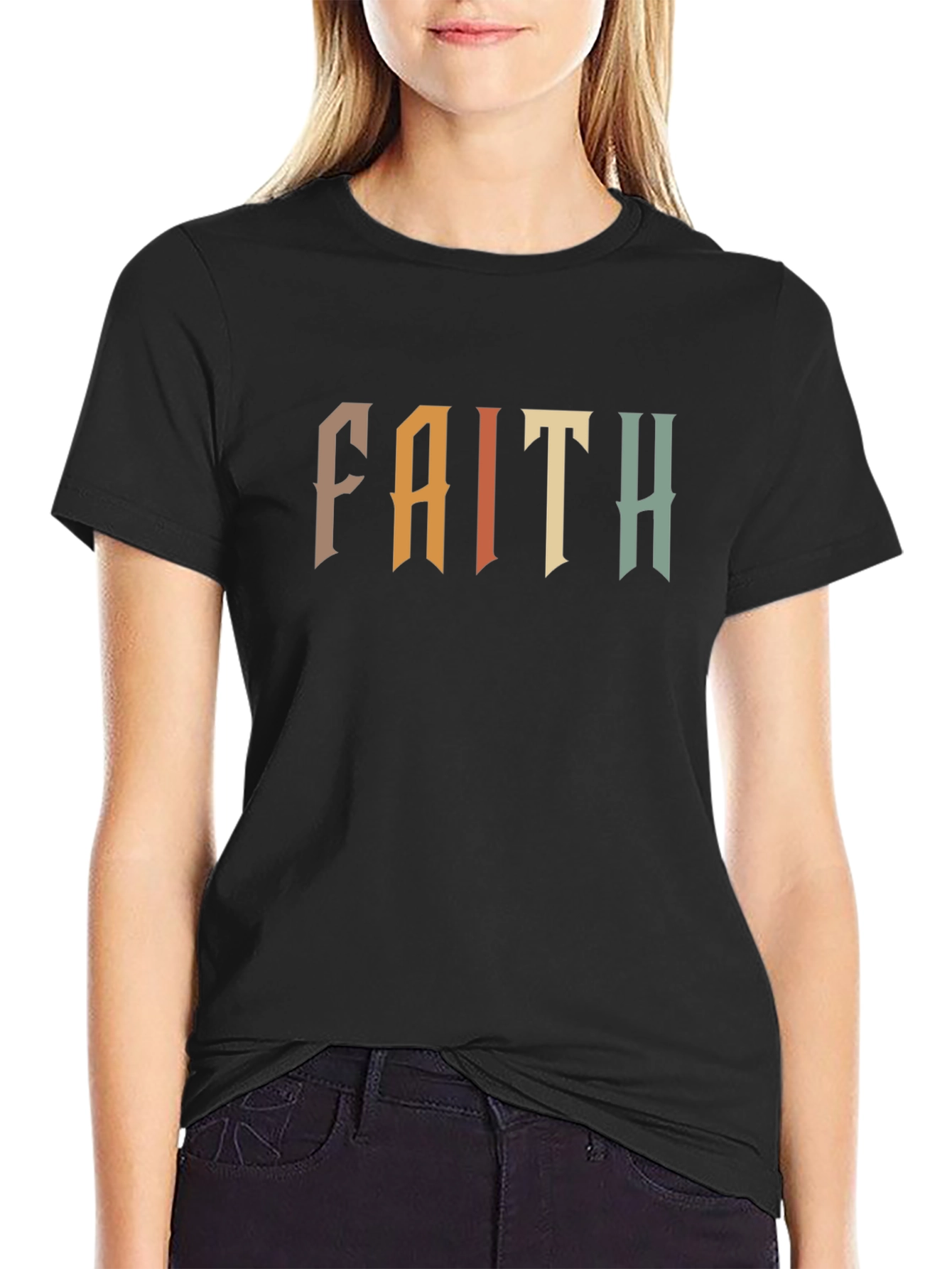 Faith Graphic Tee - Retro Design