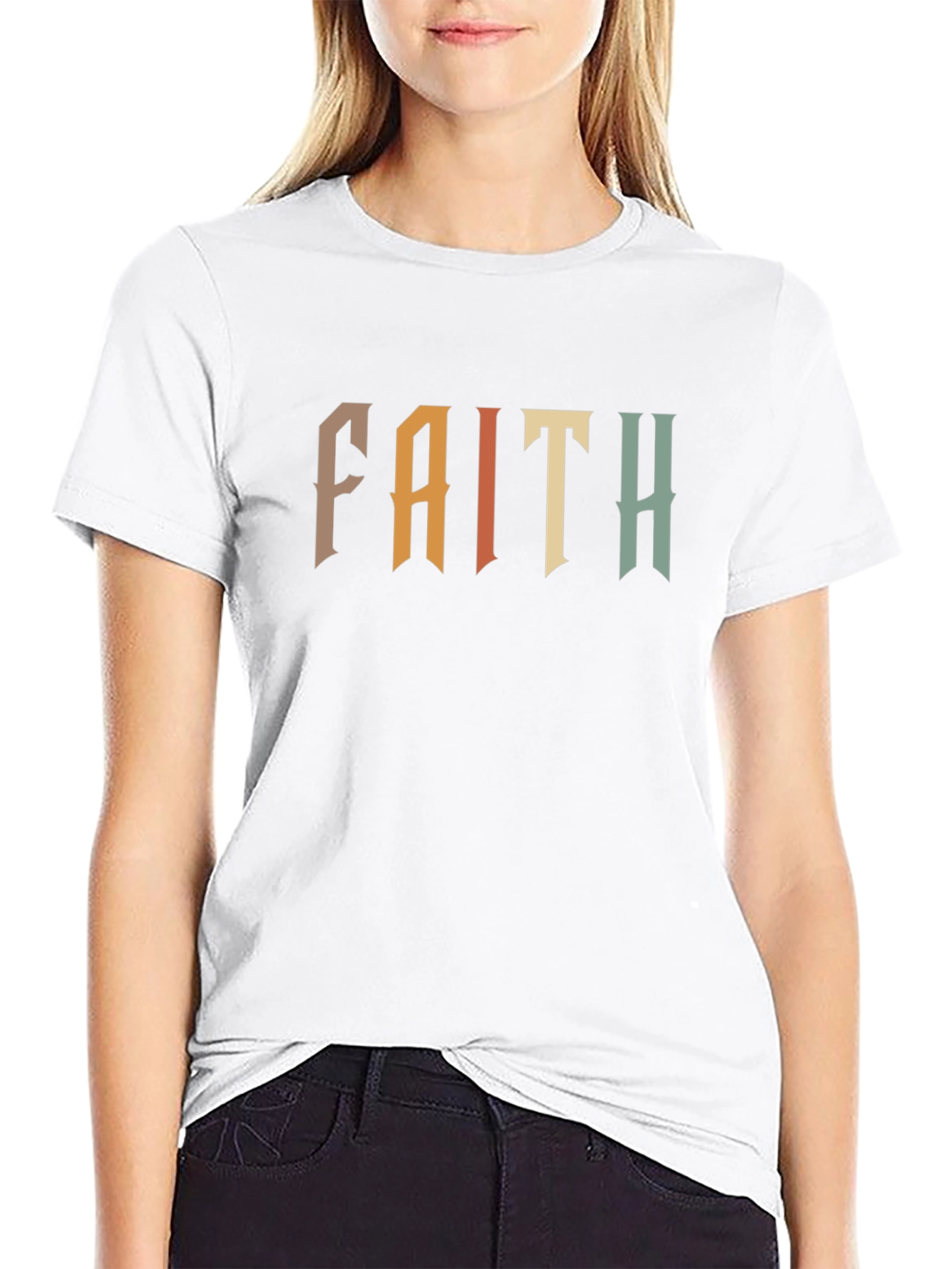 Faith Graphic Tee - Retro Design