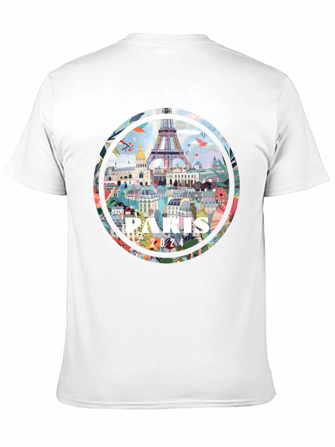 Paris 2024 Graphic Tee - Artistic Cityscape T-Shirt