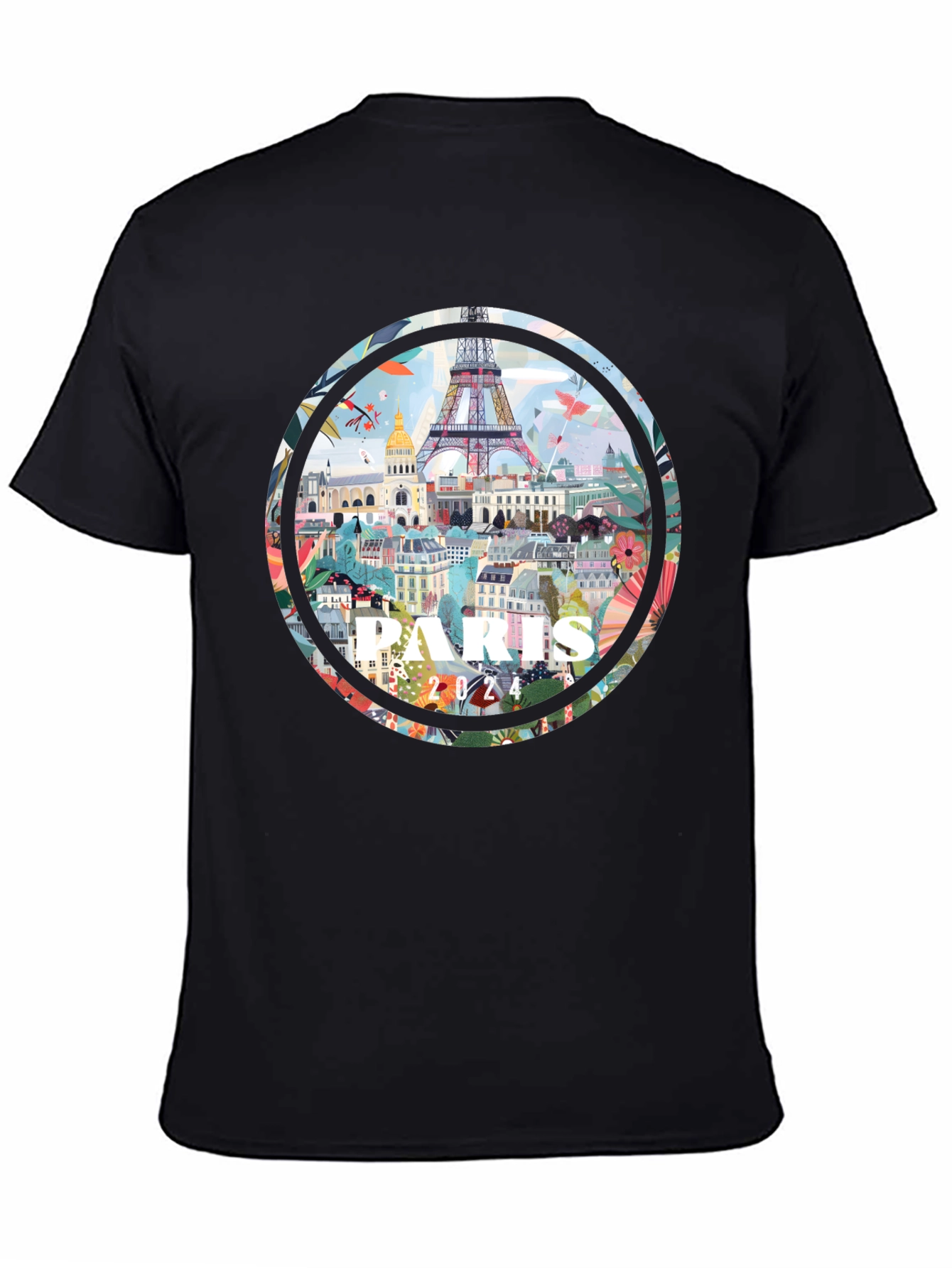 Paris 2024 Graphic Tee - Artistic Cityscape T-Shirt