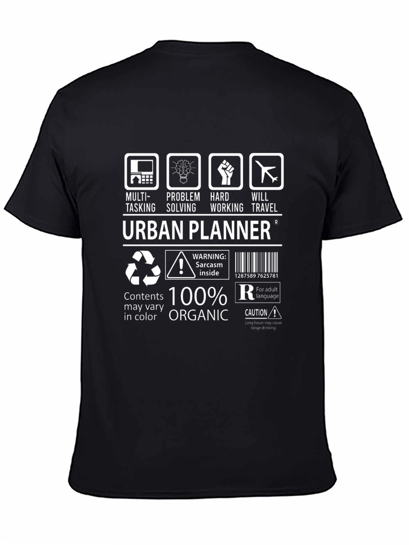 Urban Planner T-Shirt - Multi-Tasking Organic