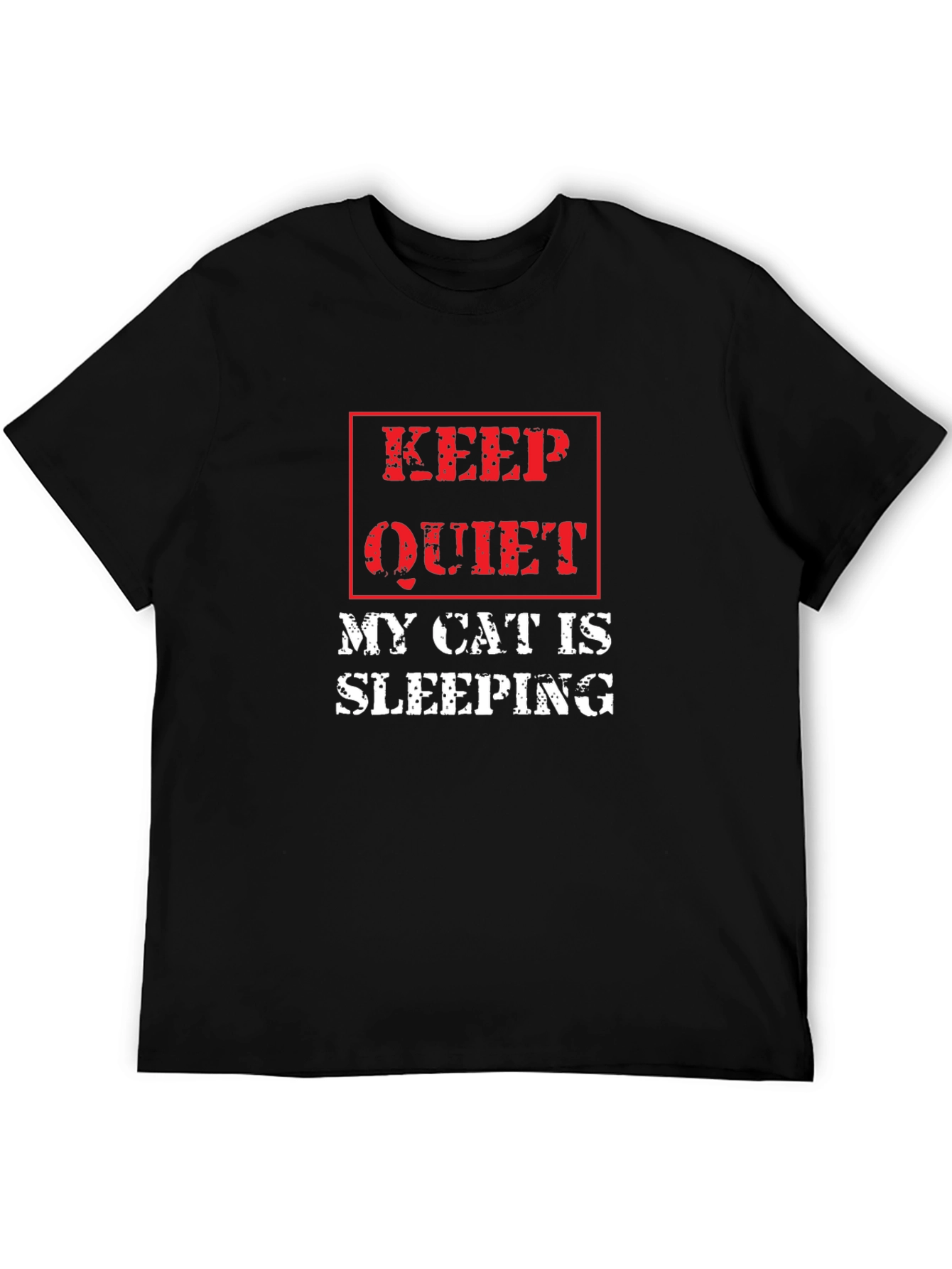 Keep Quiet My Cat is Sleeping T-Shirt