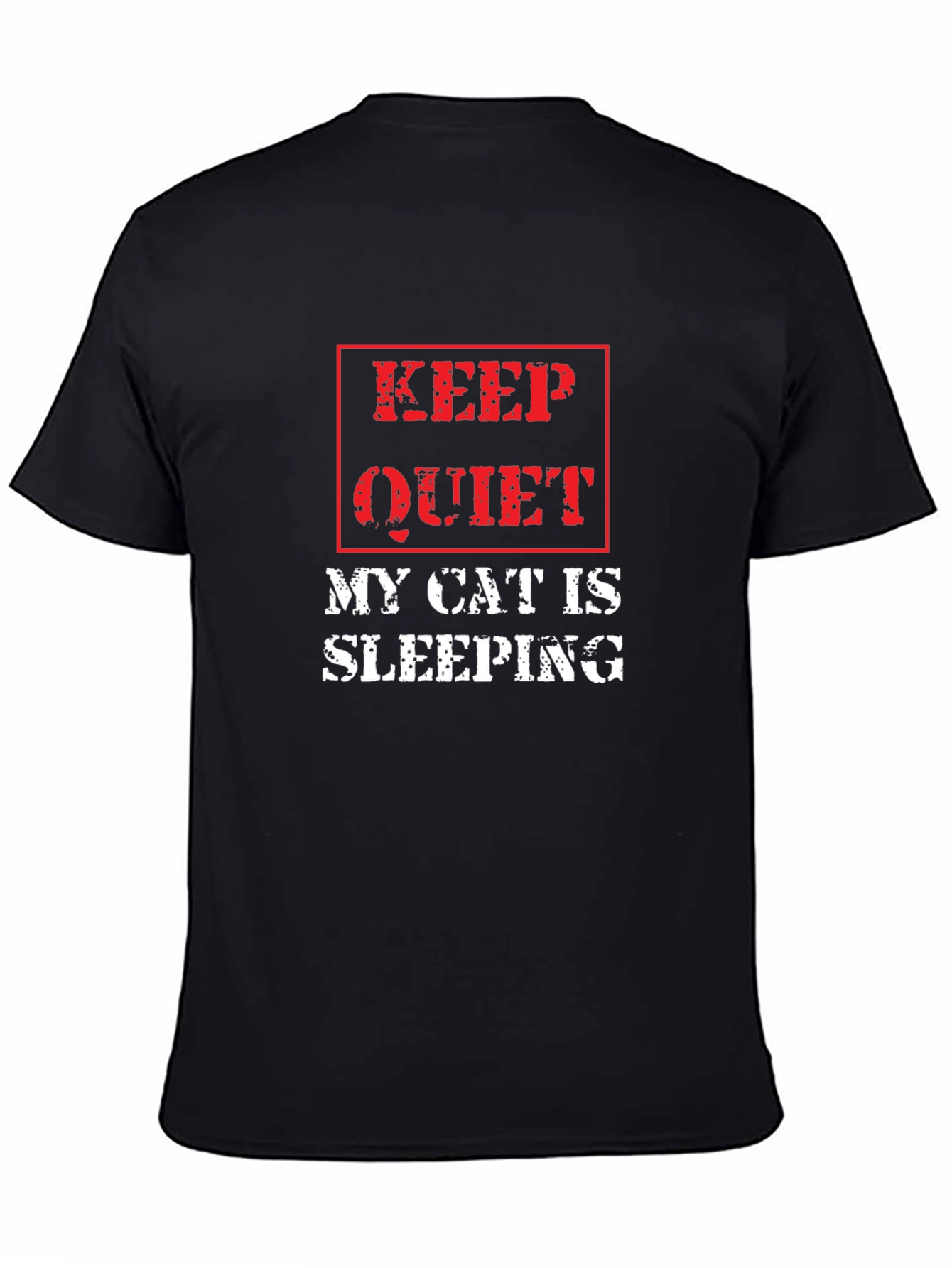Keep Quiet My Cat is Sleeping T-Shirt