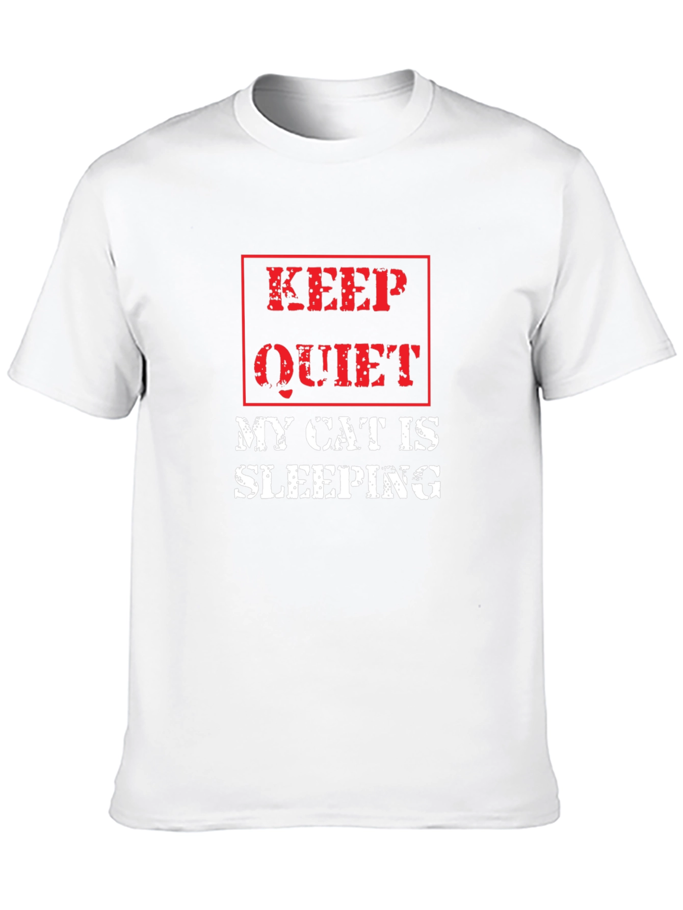 Keep Quiet My Cat is Sleeping T-Shirt