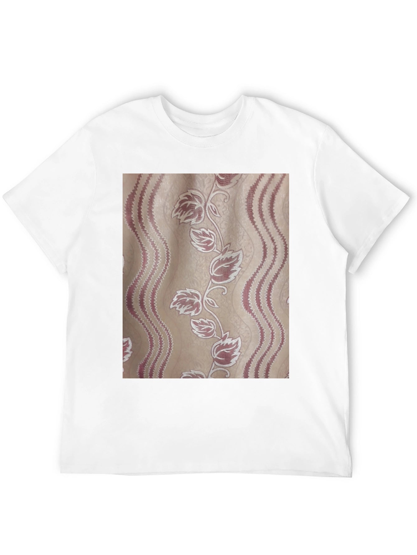 Floral Pattern Tee - Stylish Graphic Print T-Shirt