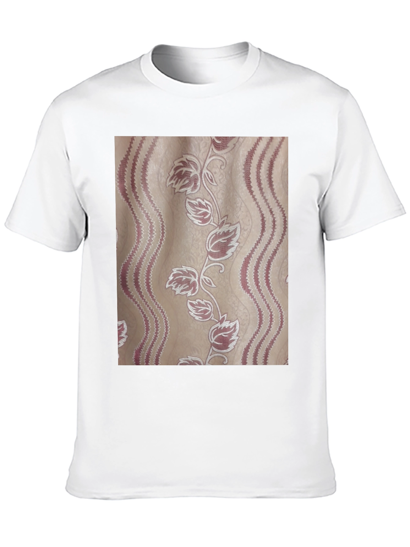 Floral Pattern Tee - Stylish Graphic Print T-Shirt