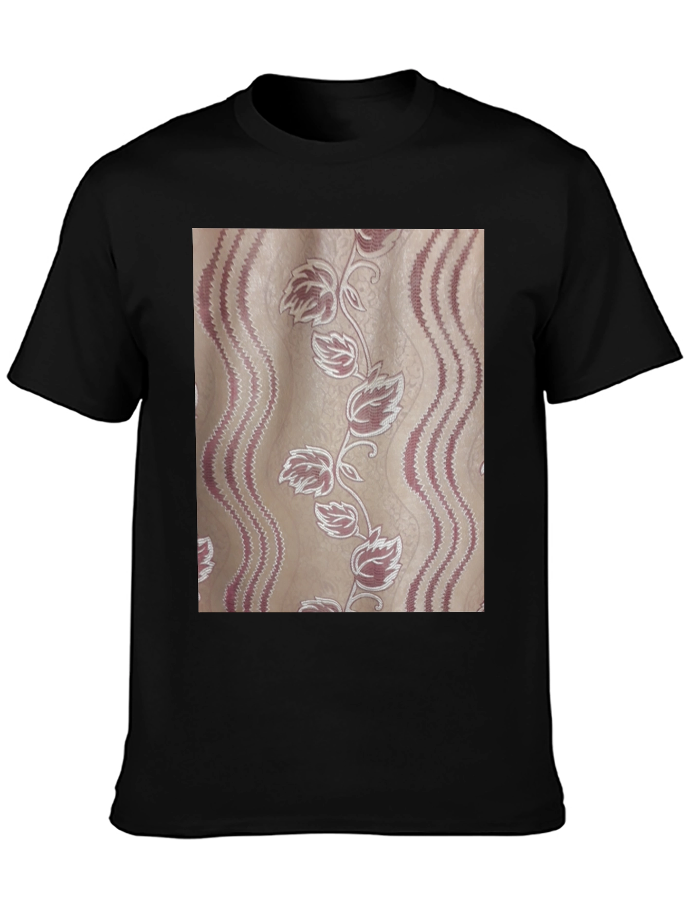 Floral Pattern Tee - Stylish Graphic Print T-Shirt