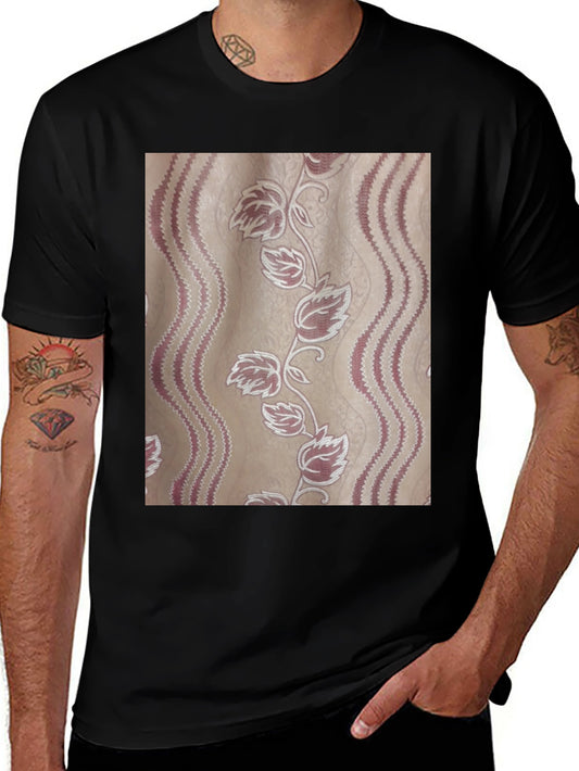 Floral Pattern Tee - Stylish Graphic Print T-Shirt