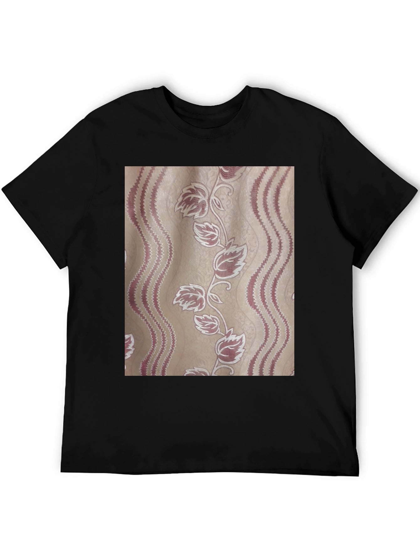 Floral Pattern Tee - Stylish Graphic Print T-Shirt
