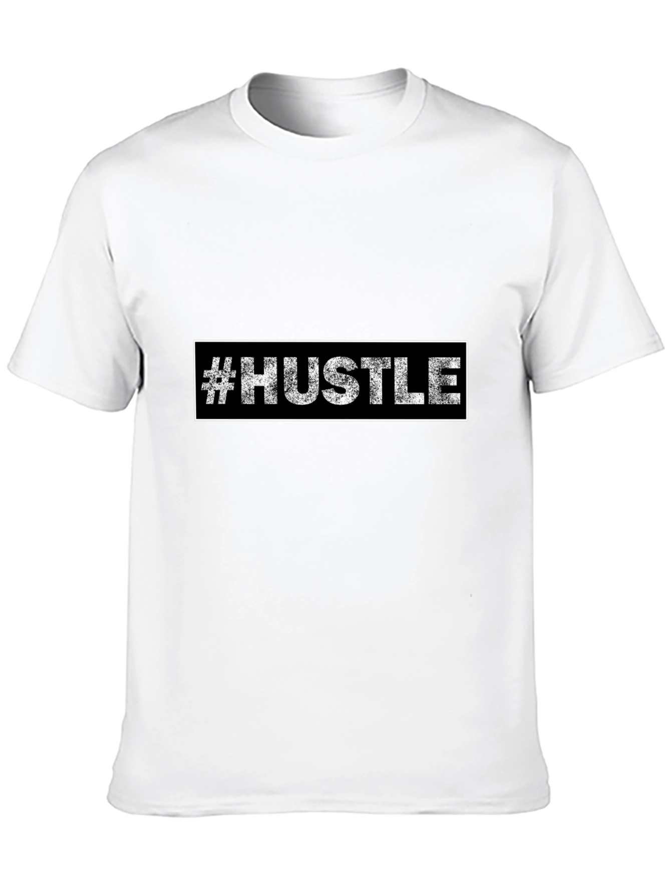 Hustle Graphic Tee - Black Cotton T-Shirt