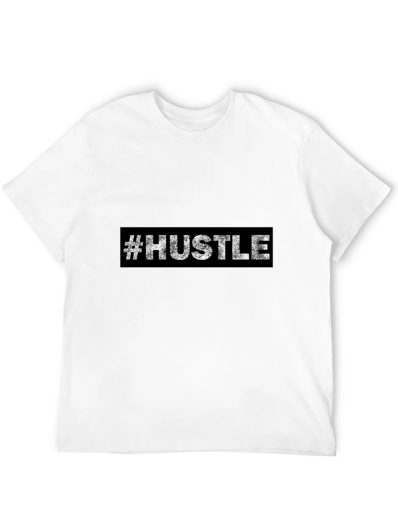 Hustle Graphic Tee - Black Cotton T-Shirt