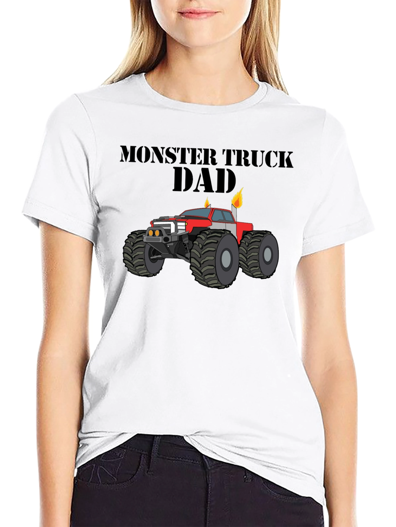 Monster Truck Dad Graphic T-Shirt