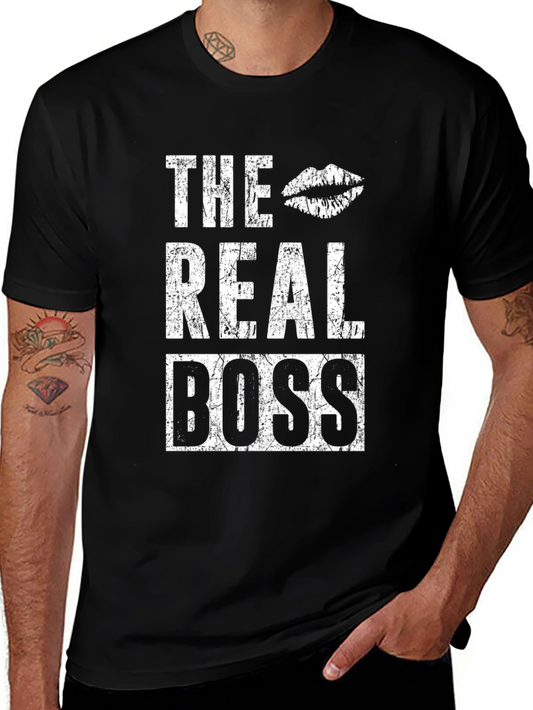 The Real Boss Graphic T-Shirt - Black
